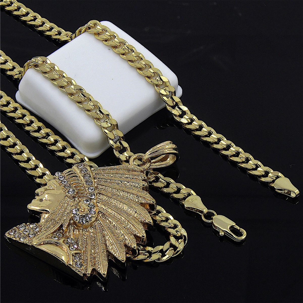 14k gold plated pendant